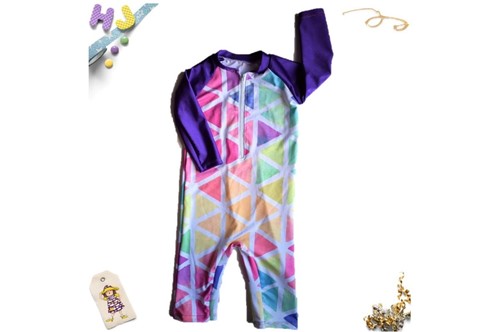 Buy Age 1 Swim Romper Triangles Swim now using this page